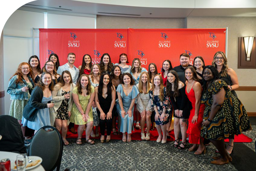 graduates celebrating at Senior Toast